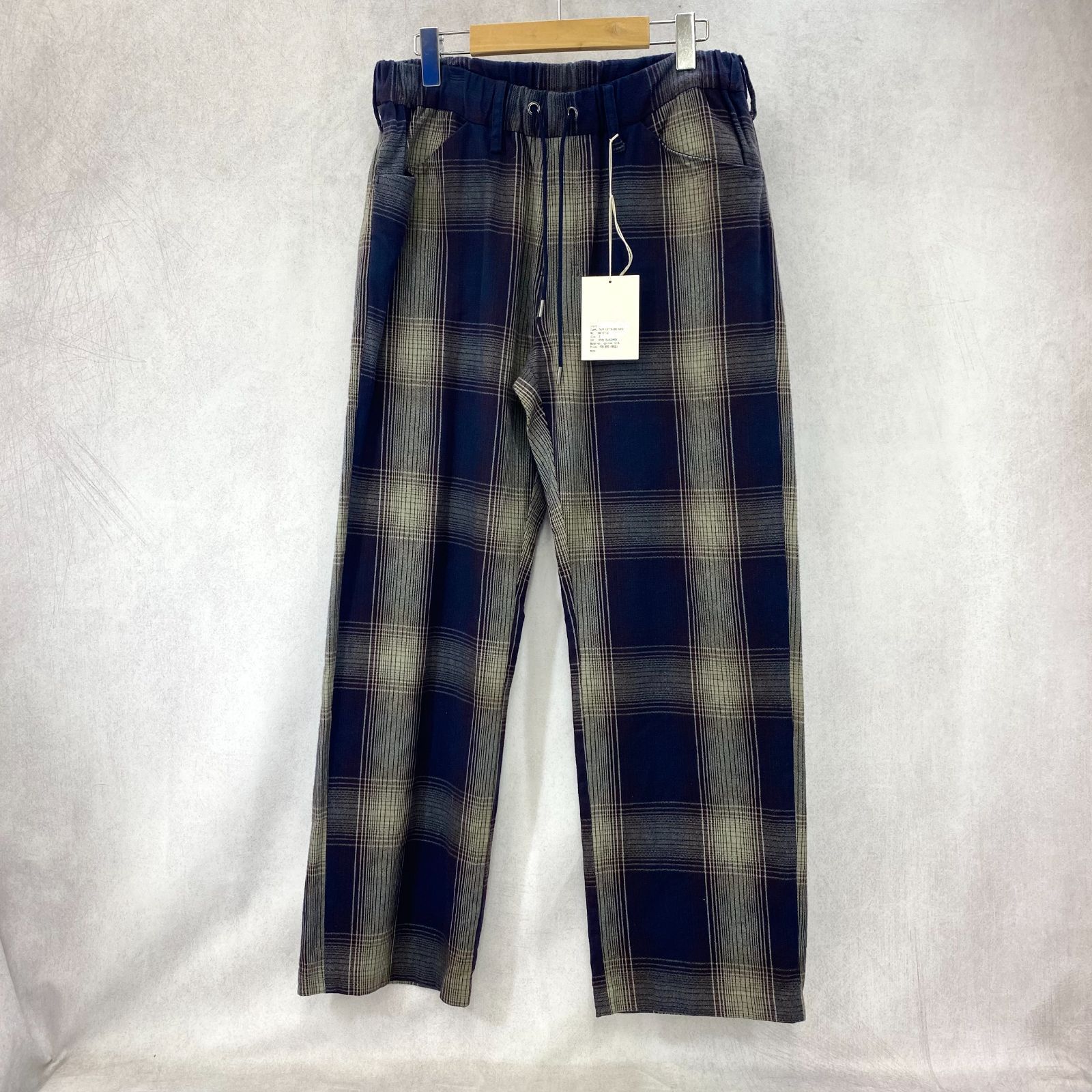 ancellm FLANNEL CHECK EASY SLACKS PANTS ANCELLM FLANNEL ancellm FLANNEL CHECK EASY SLACKS PANTS ANCELLM FLANNEL