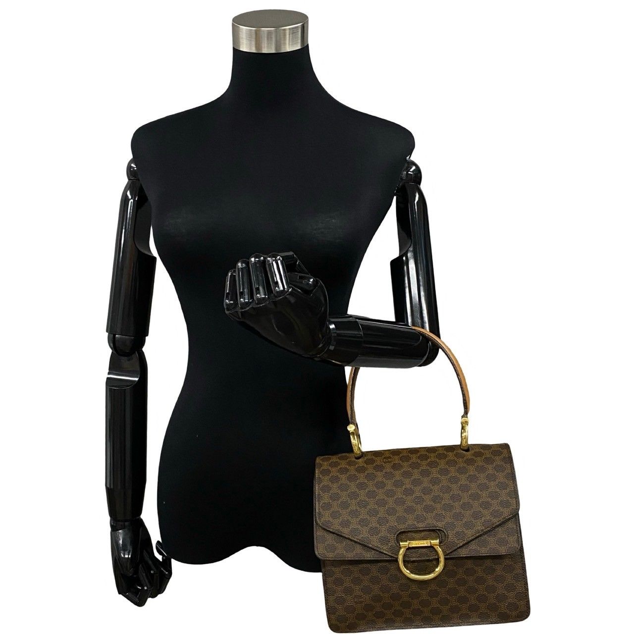 極 美品 CELINE セリーヌ ヴィンテージ マカダム ブラゾン 柄 極 美品 CELINE セリーヌ ヴィンテージ マカダム ブラゾン 柄