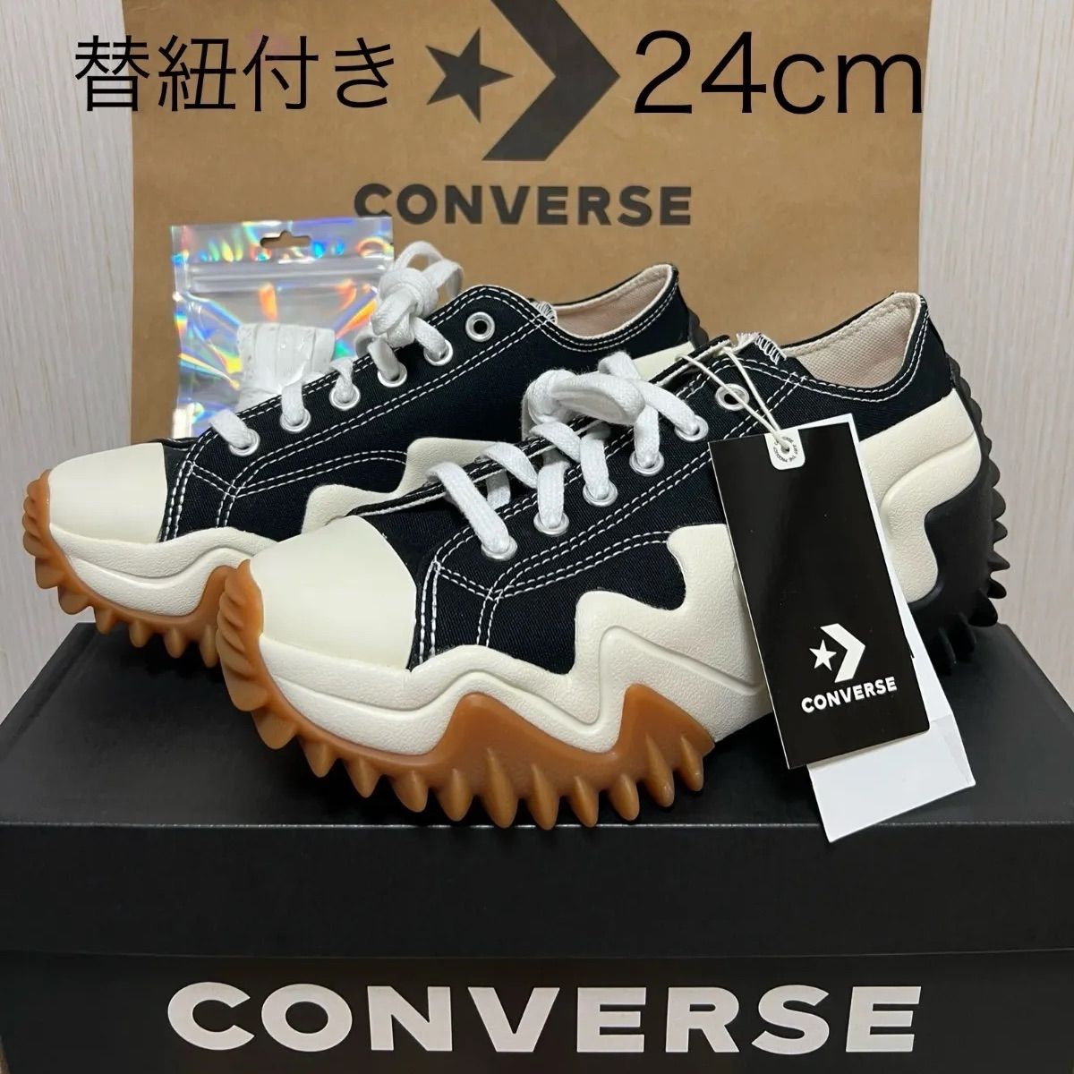 新品箱付き韓国コンバースランスターモーションローハイストーム24cm