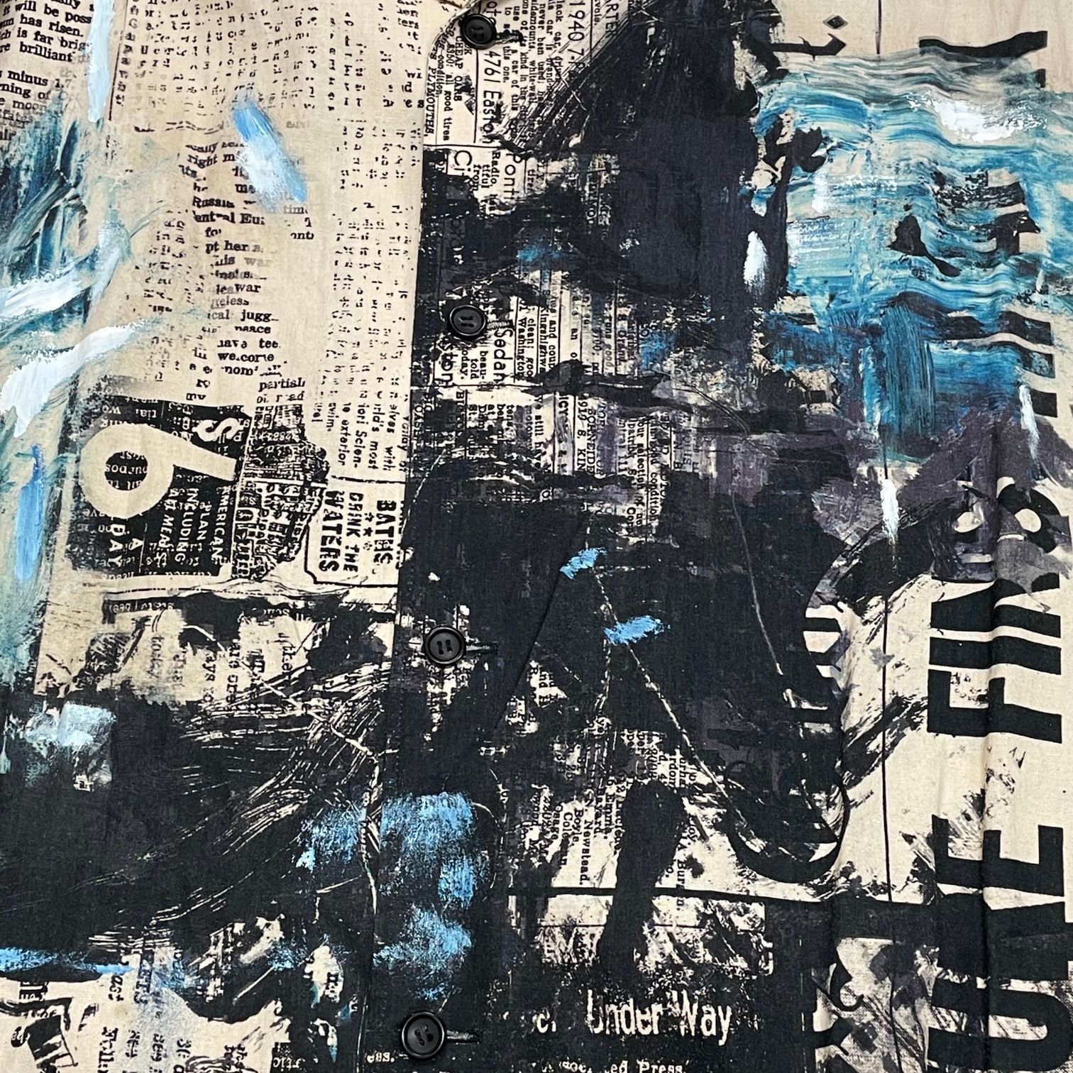 Yohji Yamamoto POUR HOMME 2022ss 新聞紙シャツ