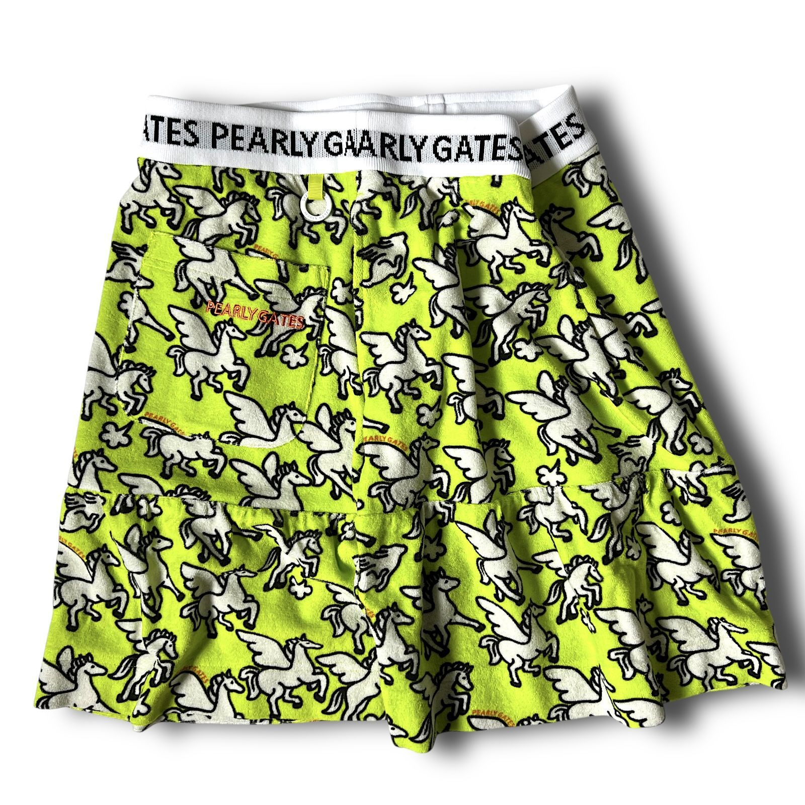 PEARLY GATES パーリーゲイツ ペガサス総柄 パイルスカート 日本
