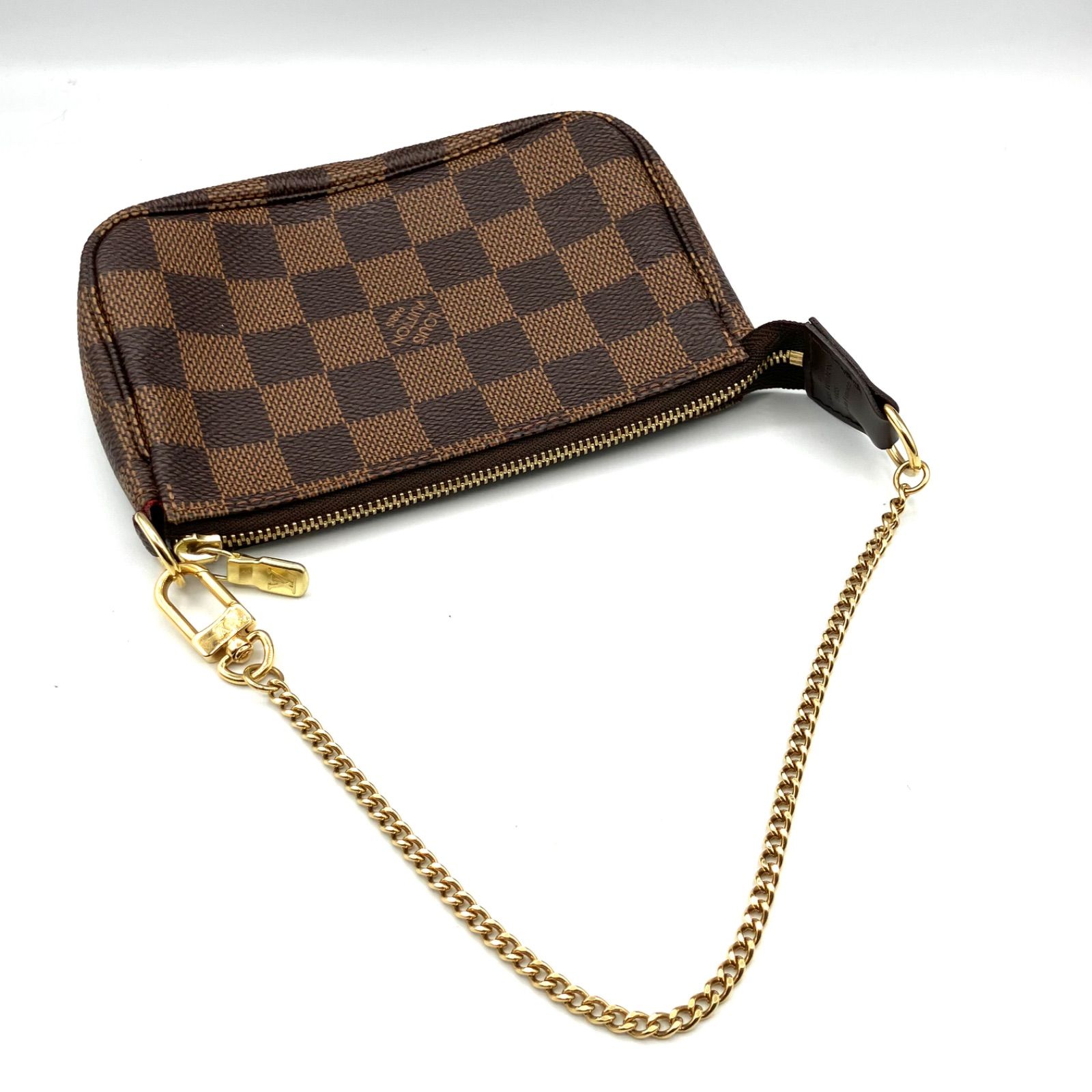 鑑定済 ルイヴィトン ダミエ ポシェット アクセソワール バッグ 【公式