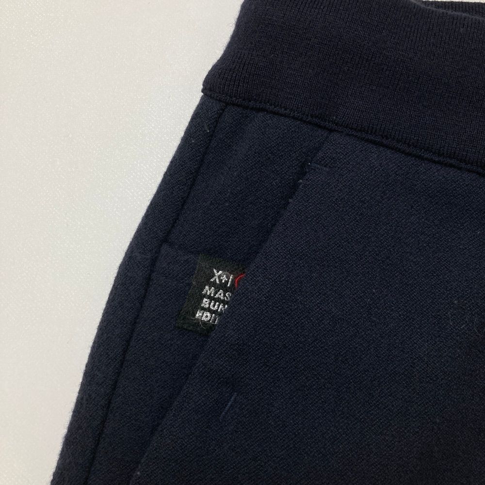 サイズ：3 MASTER BUNNY EDITION マスターバニーエディション  ウール混 ストレッチパンツ  ネイビー系 [240101496233] ゴルフウェア メンズ ストスト サイズ：3 MASTER BUNNY EDITION マスターバニーエディション ウール混
