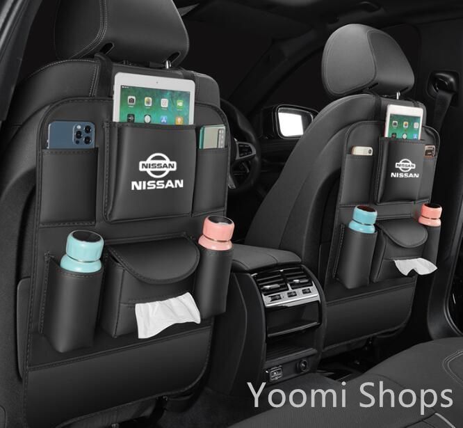 【新品未使用】2個セット 日産 ニッサン Nissan  シートバックポケット 多機能仕上げバッグ 大容量 防水 防汚 カー用品便利グッズ  後部座席収納  車用収納ポケット 4色選択 全車種対応 Z350 GT-R