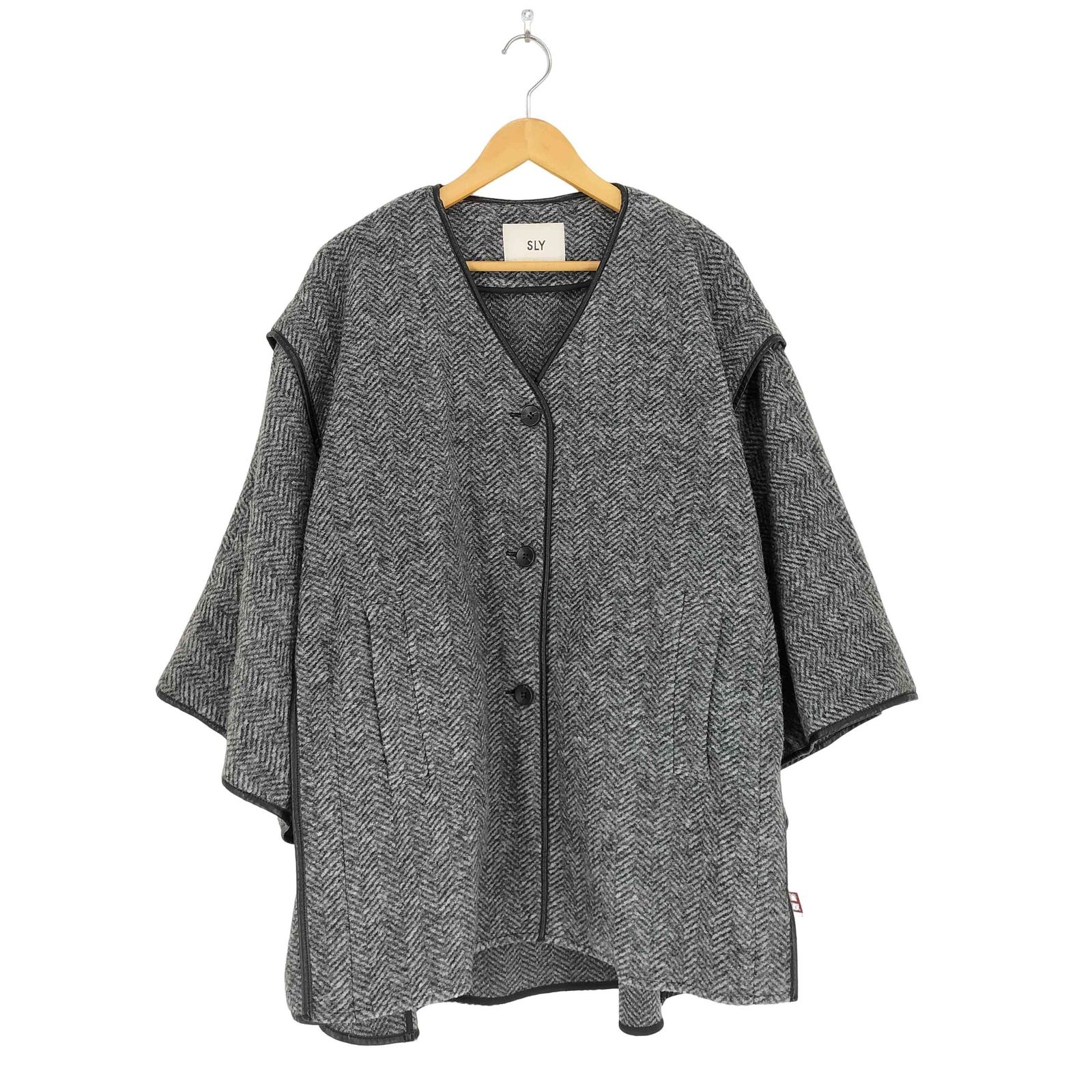 スライ SLY WOOL BLEND PONCHO コート レディース FREE - メルカリ