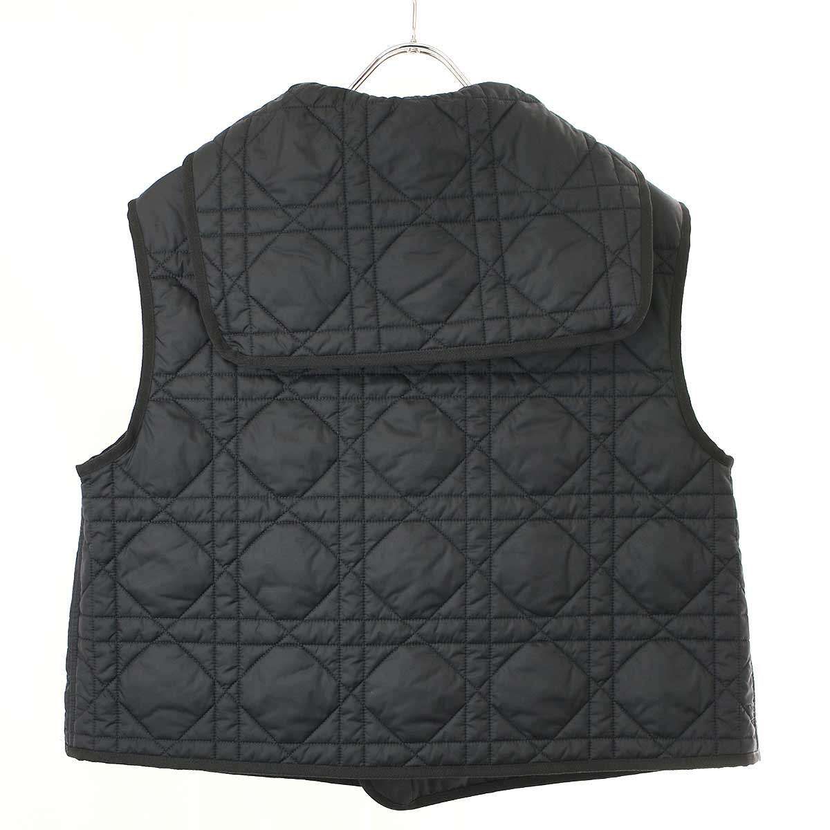 極美品△Christian Dior クリスチャンディオール 23SS 317G19A2827 マクロカナージュ キルティングテクニカルタフタベスト 40 正規品 Christian Dior クリスチャンディオール 23SS マクロカナージュ