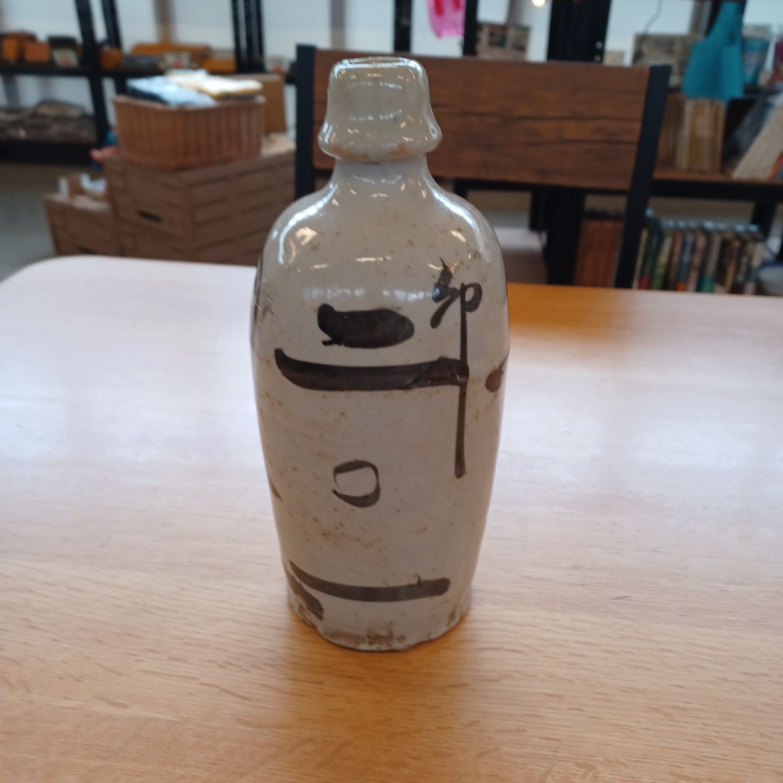 素朴な酒徳利　江戸時代後期　醤油入れ　甕 通い徳利 昭和初期 醤油入れ - メルカリ