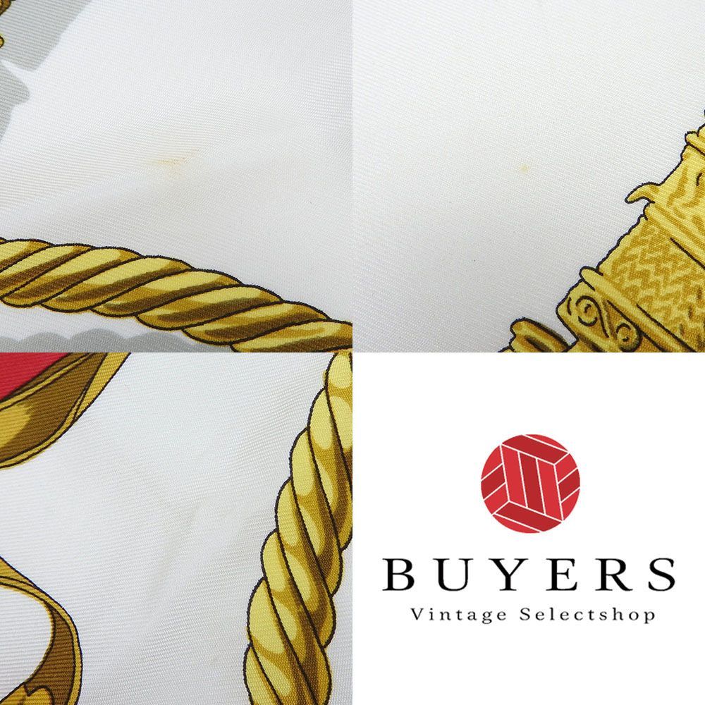 中古】 エルメス スカーフ カレ90 シルク100％ LES CAVALIERS D'OR