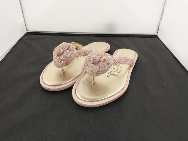 CHANEL サンダル シャネル サイズ約25cm ピンク