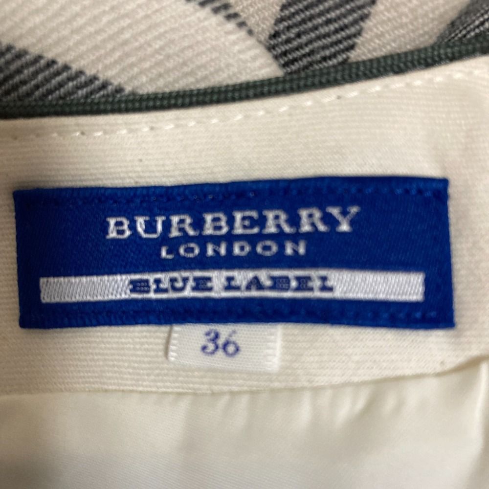 BURBERRY BLUE LABEL チェック柄ワンピース 36size 美品 BURBERRY BLUE LABEL バーバリーブルーレーベル チェック柄