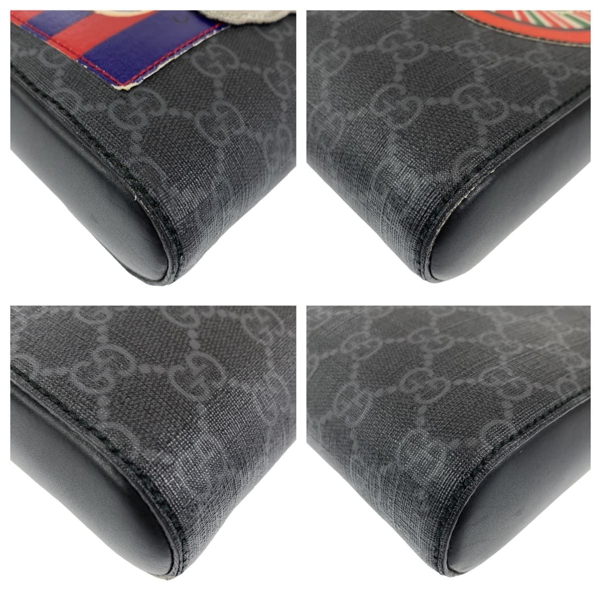 美品 GUCCI グッチ クーリエ GGスプリーム シェリーライン 474137 斜め