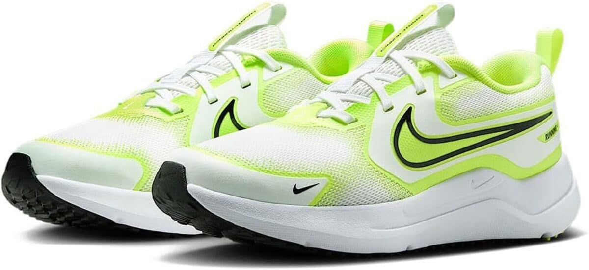 ナイキ コズミック ランナー J COSMIC RUNNER ホワイト|ボルト|ブラック HM4402-106 24.5cm 24.5 cm