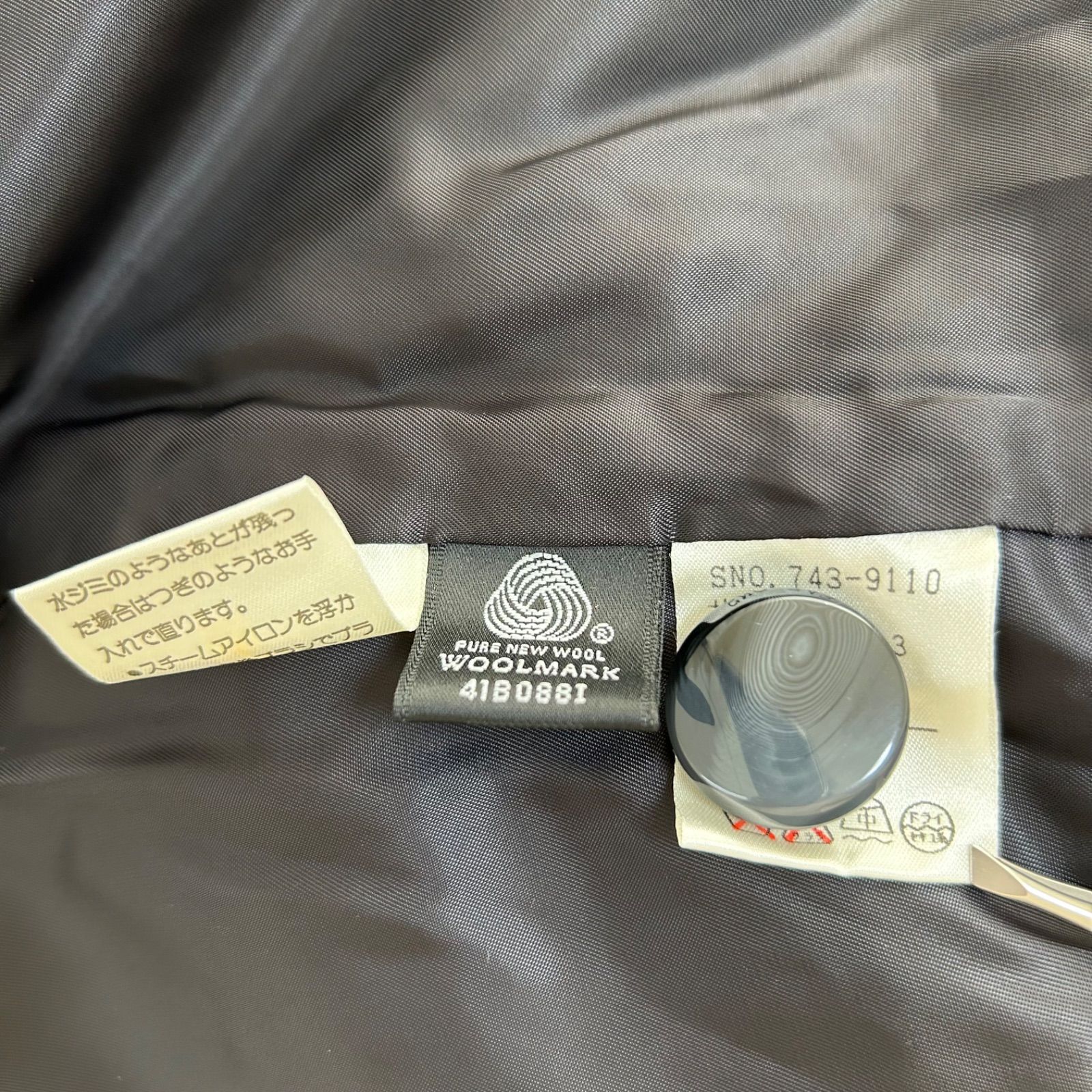 d*3様 François 1er PIERRE BALMAIN 黒 ロングコー PIERRE BALMAIN 美品 ピエール・バルマン Francois 1er ステン