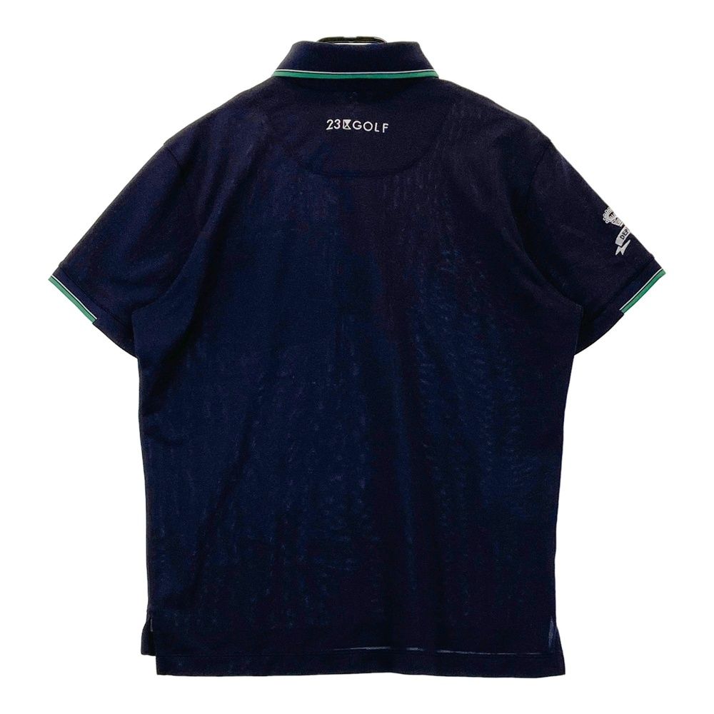 【大得価，お買い得】 サイズ：L 23区GOLF ニジュウサンクゴルフ 半袖ポロシャツ ネイビー系 [240101490432] ゴルフウェア メンズ ストスト
