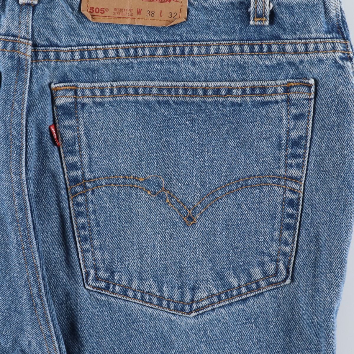 古着 90年代 リーバイス Levi's 505 REGULAR FIT STRAIGHT LEG テーパードデニムパンツ メンズw36  ヴィンテージ/eaa338893