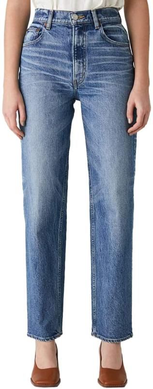 マウジー ジーンズ PLAIN JEANS STRAIGHT 010DAA12-1810 26inch ブルー レディーズ