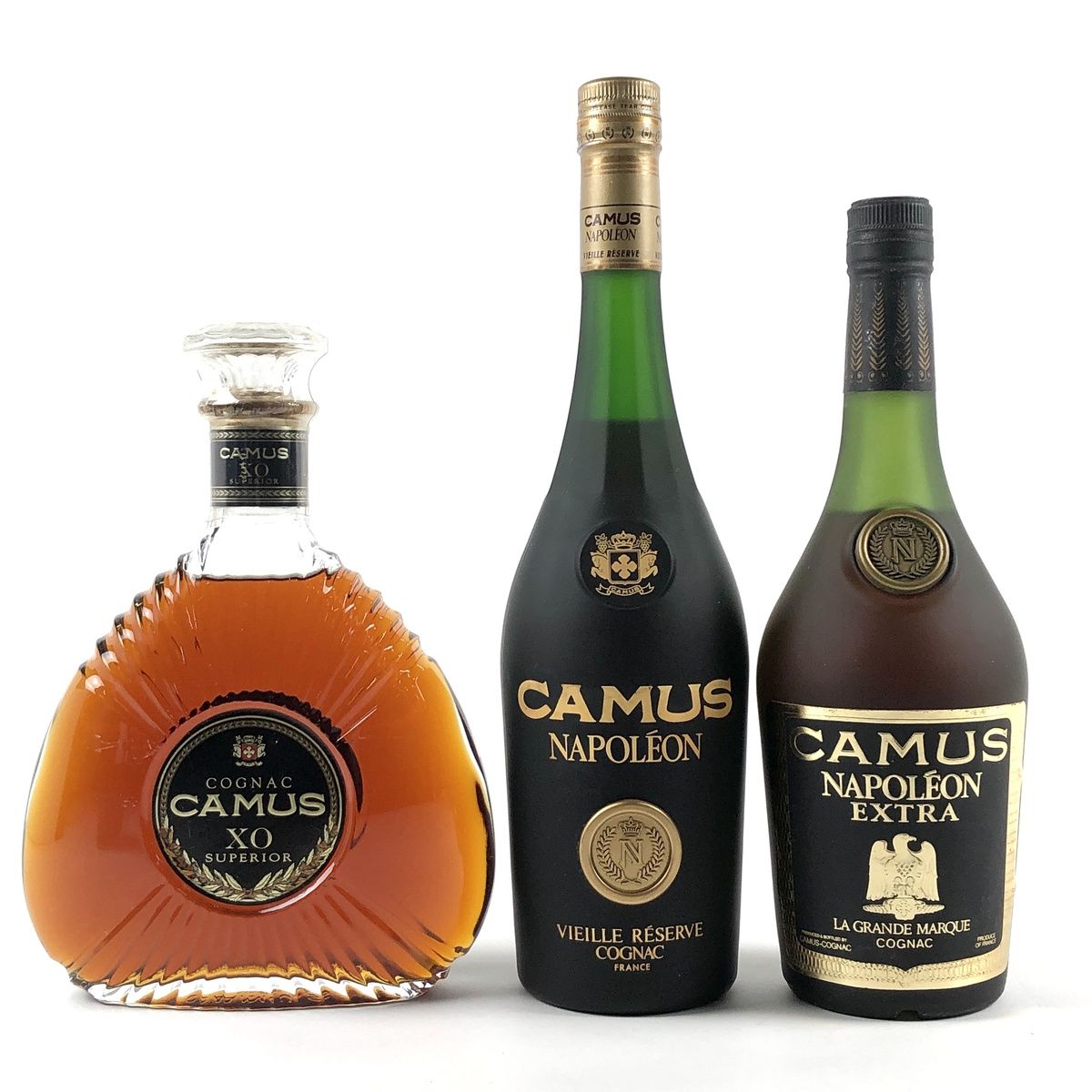 ブランデーCAMUS COGNAC 3本セット ROYAL、XO、JAZZ - ブランデー