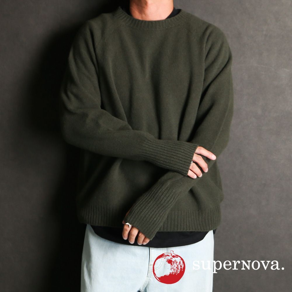 superNova./スーパーノヴァ】Seamless knit sweater - Wool & cashmere 