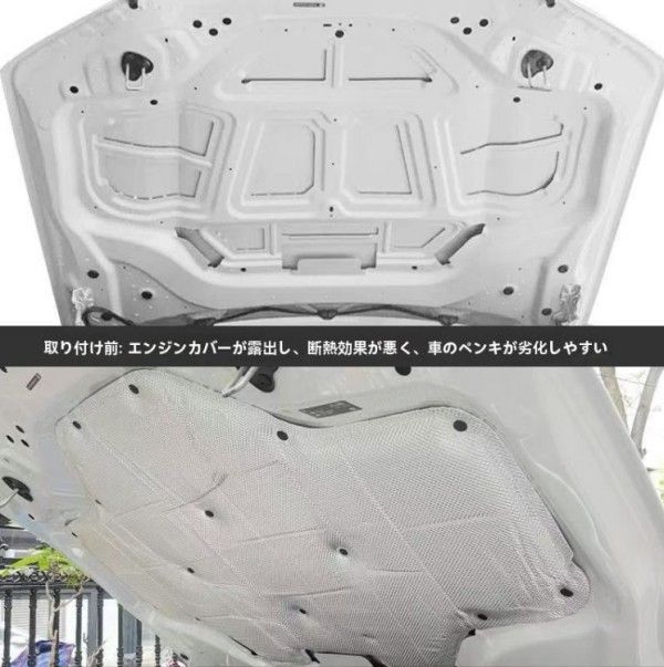 BMW X3 G01 X4 G02 2018-2025 用 エンジンフード サウンドパッド ブラックマット 断熱 防音