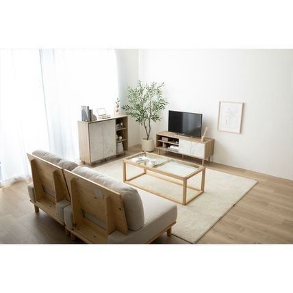 キャビネット 幅96cm ストーン柄 木目調 バイカラー 扉 収納 キャビネット 幅96cm ストーン柄 木目調 バイカラー 扉 収納