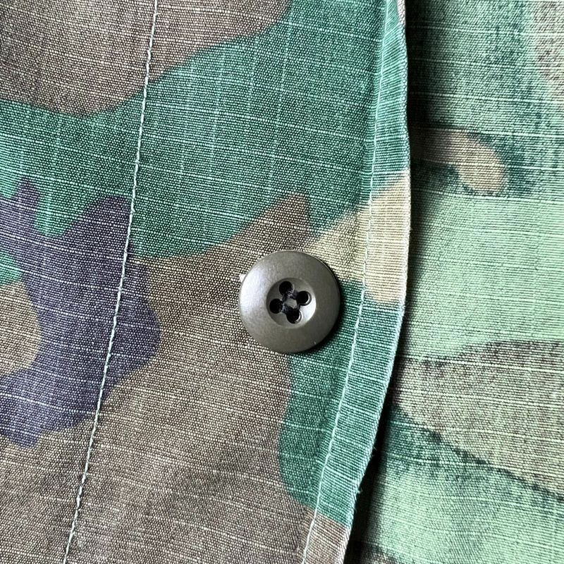 60s US ARMY ジャングルファティーグ 4th ERDL カモ グリーン 60s US ARMY 米軍実物 4th ERDL グリーンリーフ カモ ジャングル