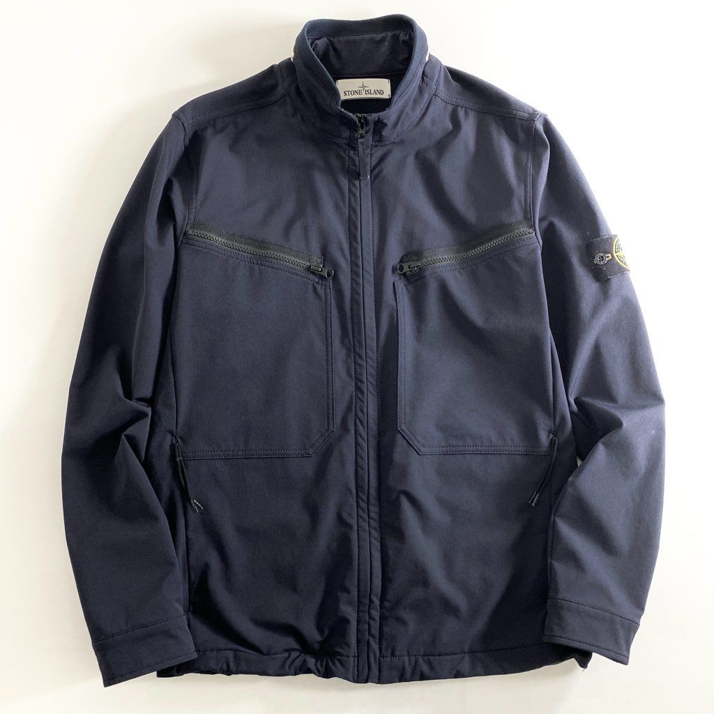 48g6 《美品》 STONE ISLAND ストーンアイランド Comfort Shell Lightweight Jacket コンフォートシェル ライトウェイトジャケット ブルゾン 621541355 Lサイズ ネイビー