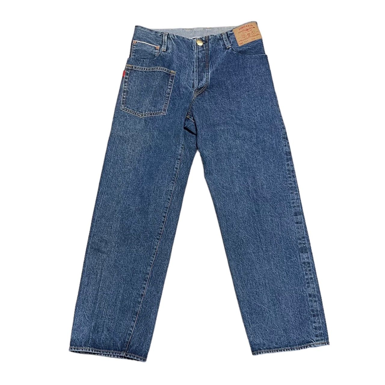 SUNSEA サンシー SS Altanating Denim ドローコードデニムパンツ