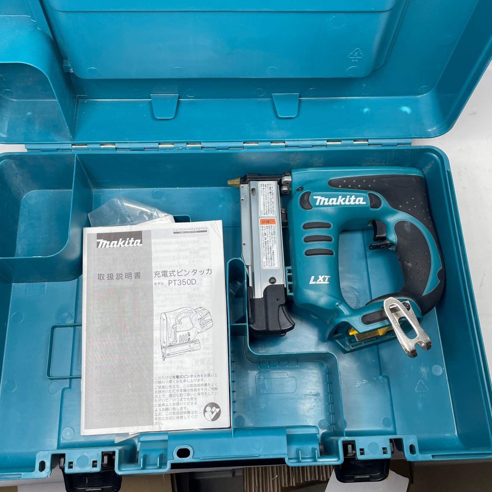 MAKITA マキタ 電動タッカ PT350D ケース付 コードレス式 14.4v 25760