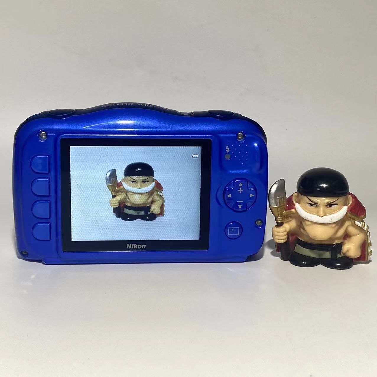 カメラ Nikon Coolpix W100 防水デジカメ ブルー バッテリー付き