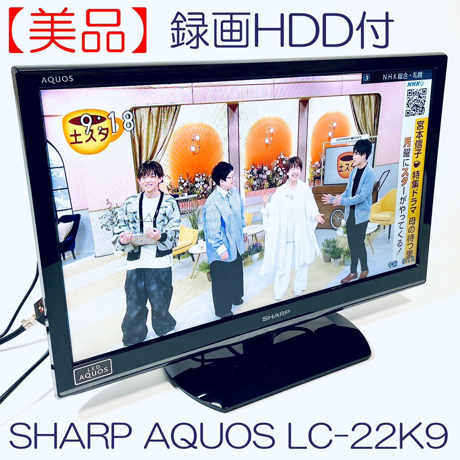 SHARP 悲しかっ 液晶テレビ AQUOS LC-22K9 TV