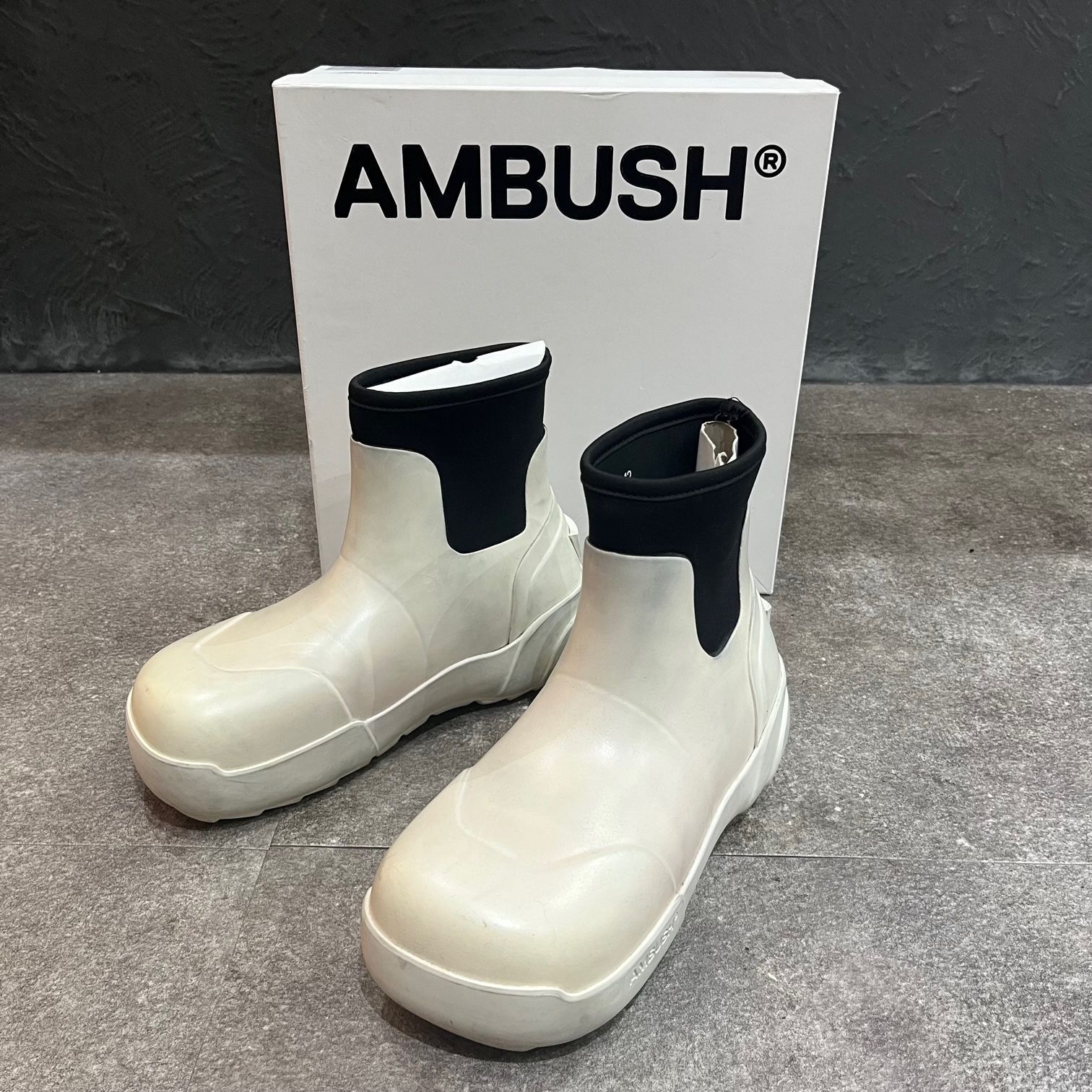 定価47300円 AMBUSH RUBBER BOOTS ラバー アンクル ブーツ チャンキー ラバーソール アンブッシュ 12114385 42  58789A - メルカリ