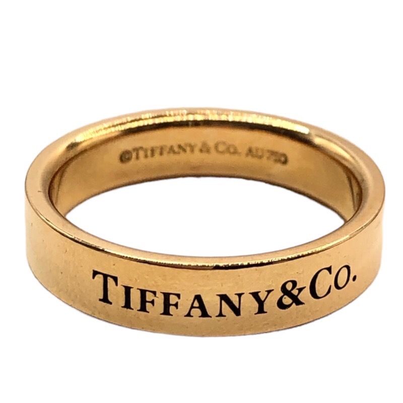 TIFFANY&Co. ティファニー フラットバンド リング ブランドオフ TIFFANY＆CO K18PG（ピンクゴールド） リング・指輪 750PG  メンズ レディース