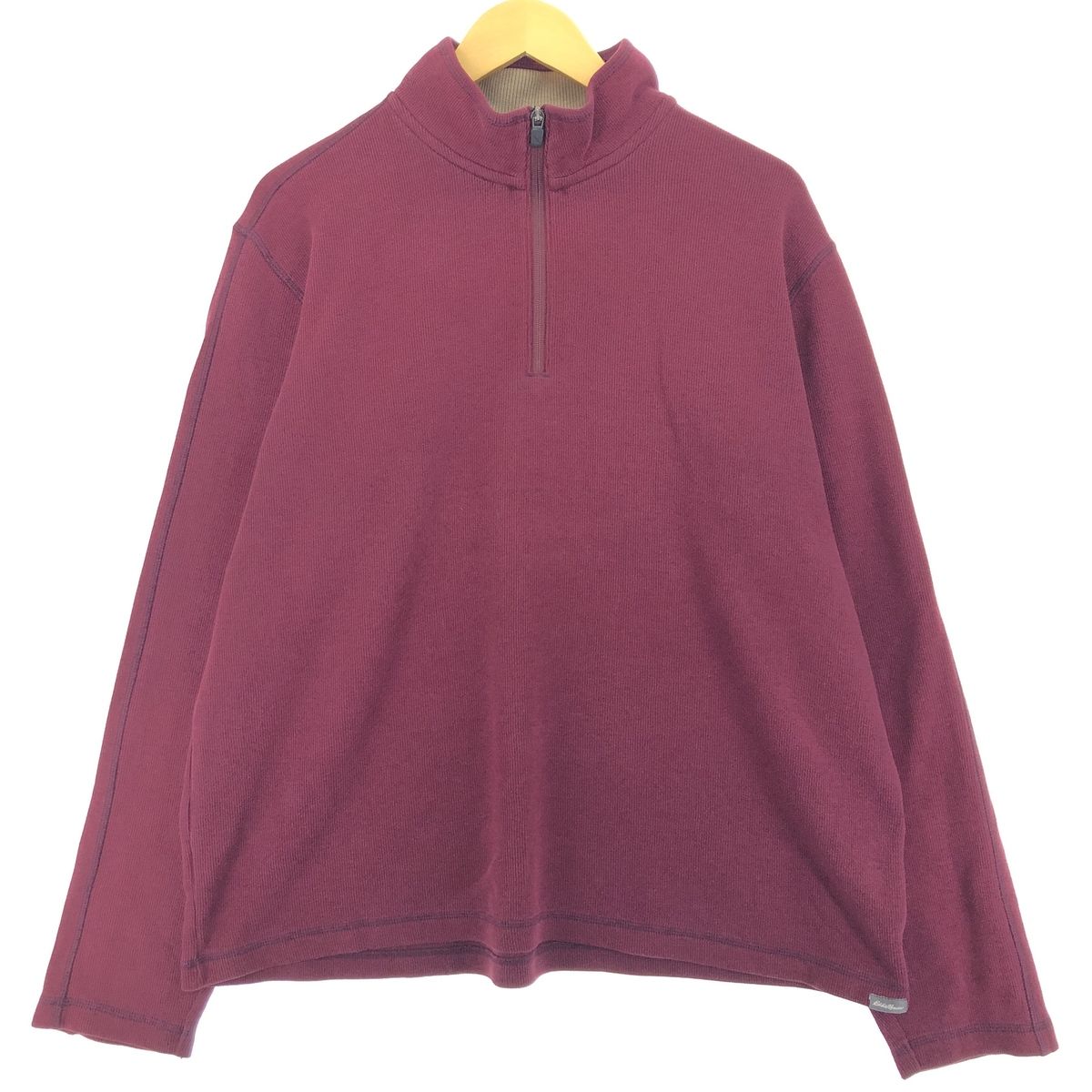 古着 エディーバウアー Eddie Bauer コットンニットハーフジップ 古着 エディーバウアー Eddie Bauer コットンニットハーフジップ