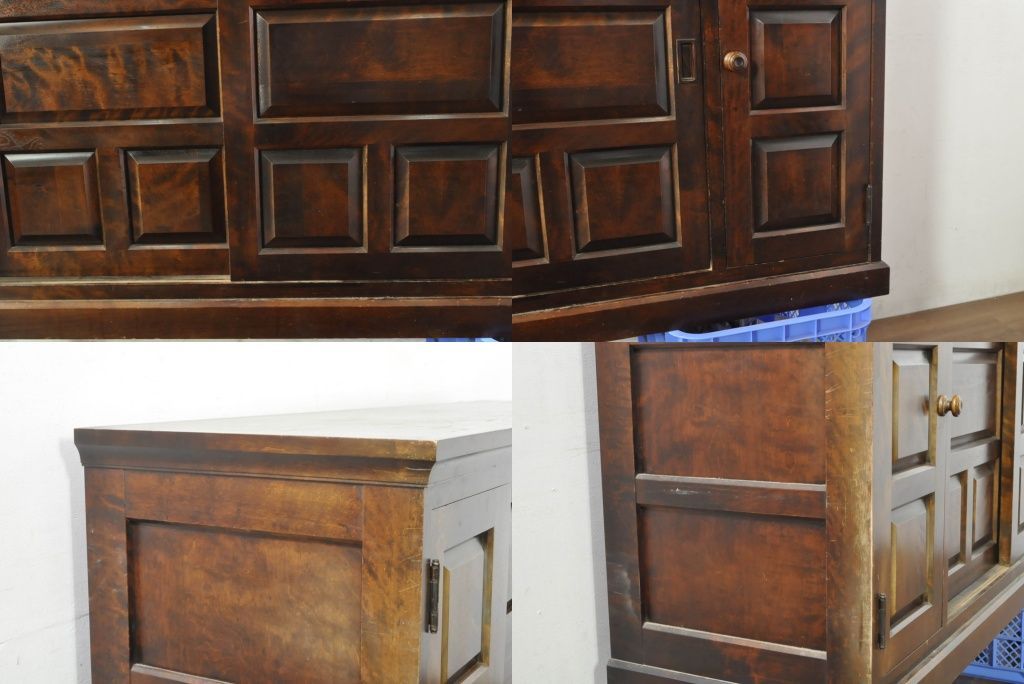 ☆事前問合せ必須☆ 北海道民芸家具 下駄箱 中古 希少 廃盤品 サイド