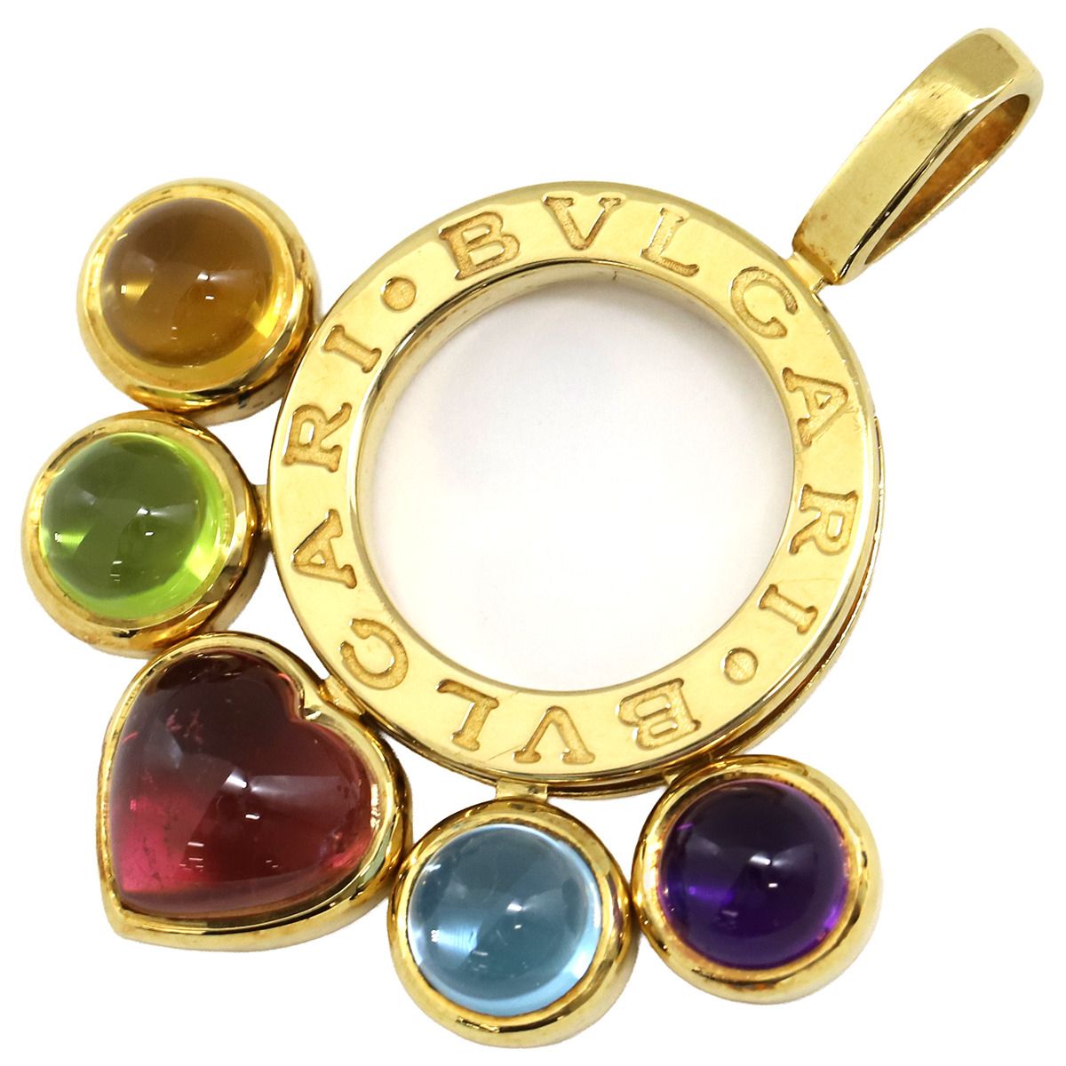 ブルガリ BVLGARI ペンダントトップ アレグラ マルチストーン