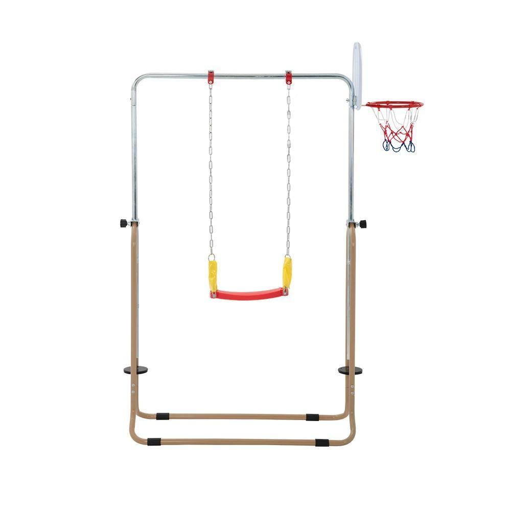 【ブランコ+バスケットゴール+吊り輪】 鉄棒 室内 屋外 折りたたみ 2025新作 国内急速出荷 】【ブランコ+バスケットゴール+吊り輪】 鉄棒