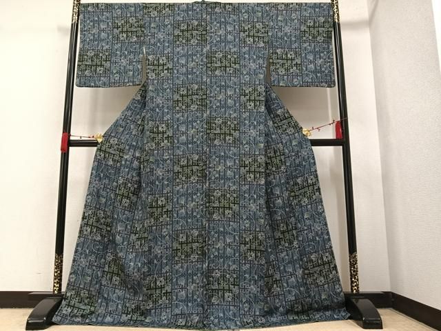 平和屋着物●上質な小紋　葡萄花唐草文　正絹　逸品　AAAW1856ph 平和屋着物○上質な小紋 葡萄花唐草文 正絹 逸品 AAAW1856ph - メルカリ