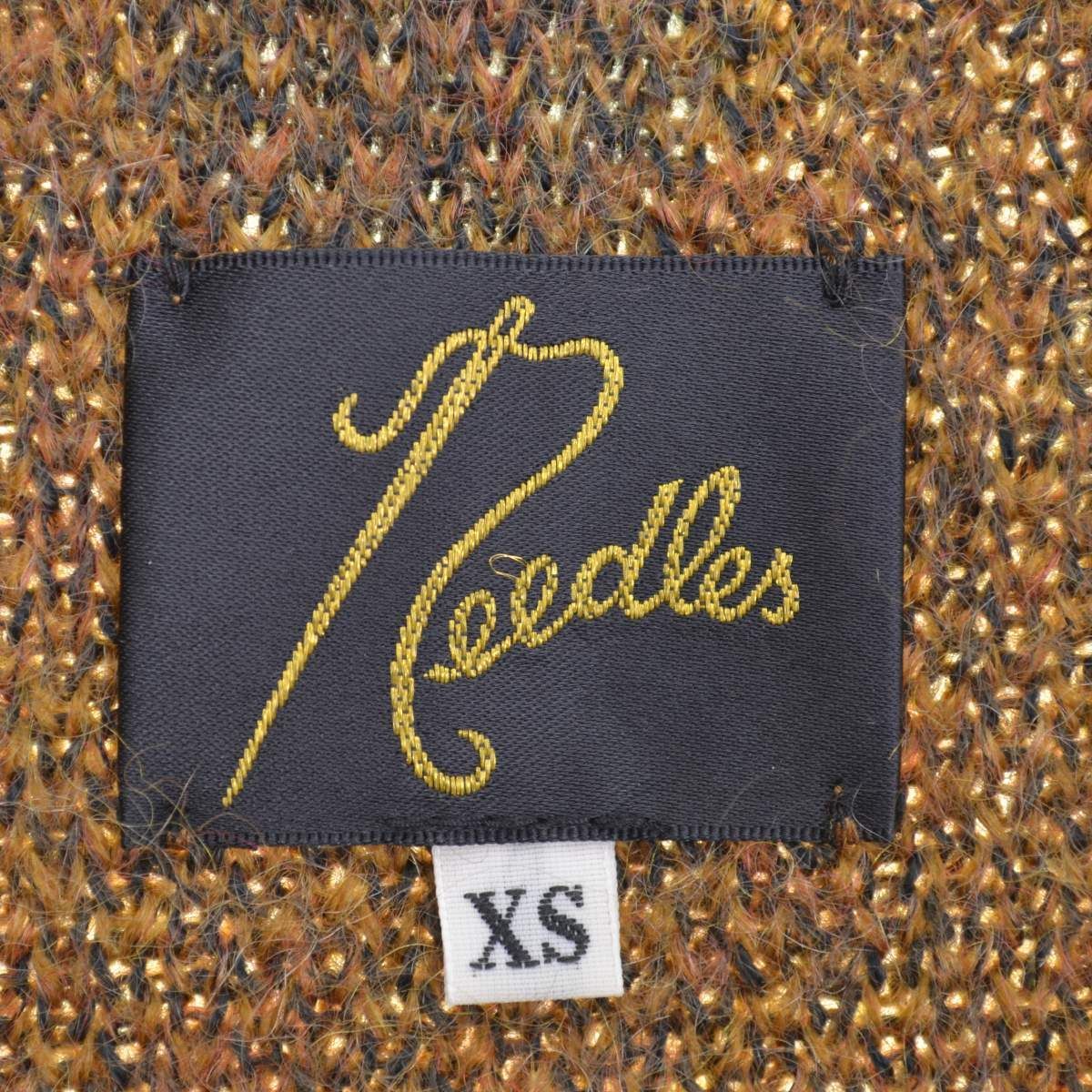 Needles モヘア ポルカドット カーディガン XS