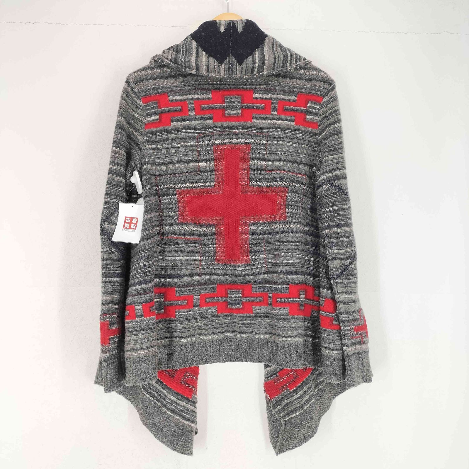 Ralph Lauren - ラルフローレン ネイティブ柄 カシミヤ混 ボタンなしカーディガン Ralph Lauren - ラルフローレン ネイティブ柄 カシミヤ混 ボタン
