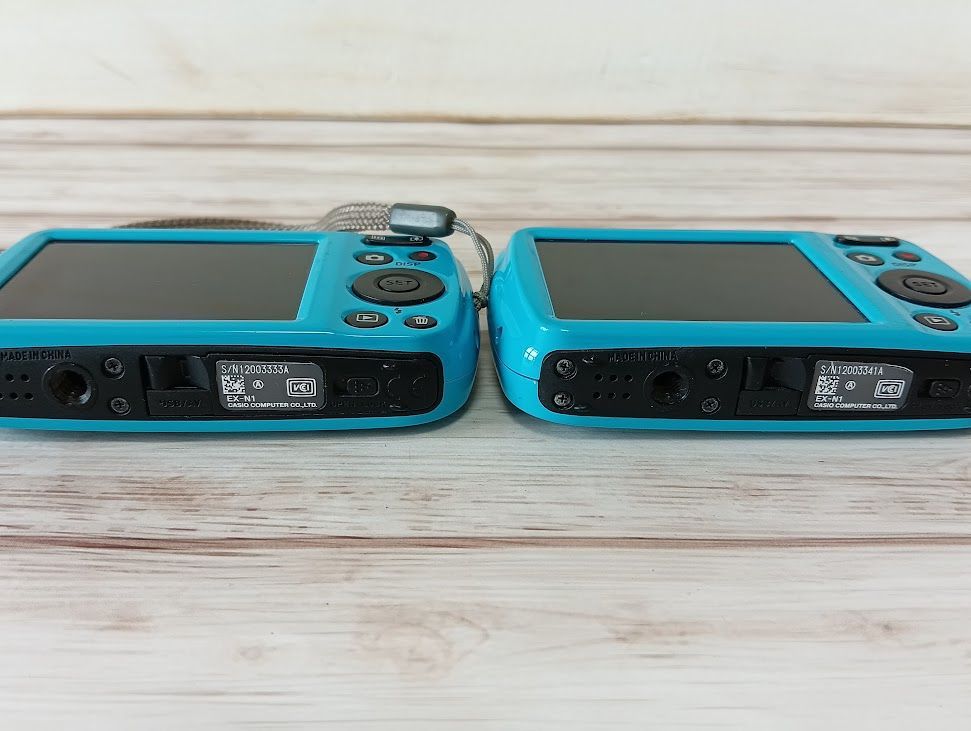 ジャンク カシオ CASIO EXILIM EX-N1 コンデジ デジカメ ブルー