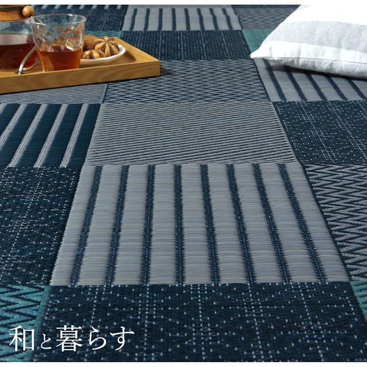 人気，大得価 花ござ カーペット 京刺子 174×174cm 江戸間2畳