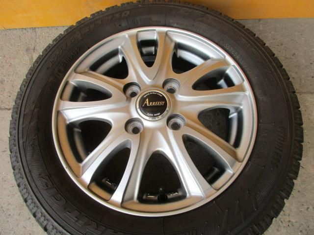 【中古】　送料込み　アレスト　155/65R13　スタッドレスタイヤ４本SET　軽自動車
