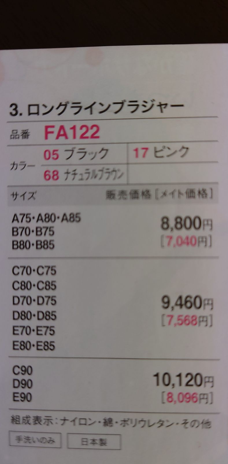 贅沢 シャルレブラジャー ＦA023 E75 ブラックとショコラ２枚おまとめ