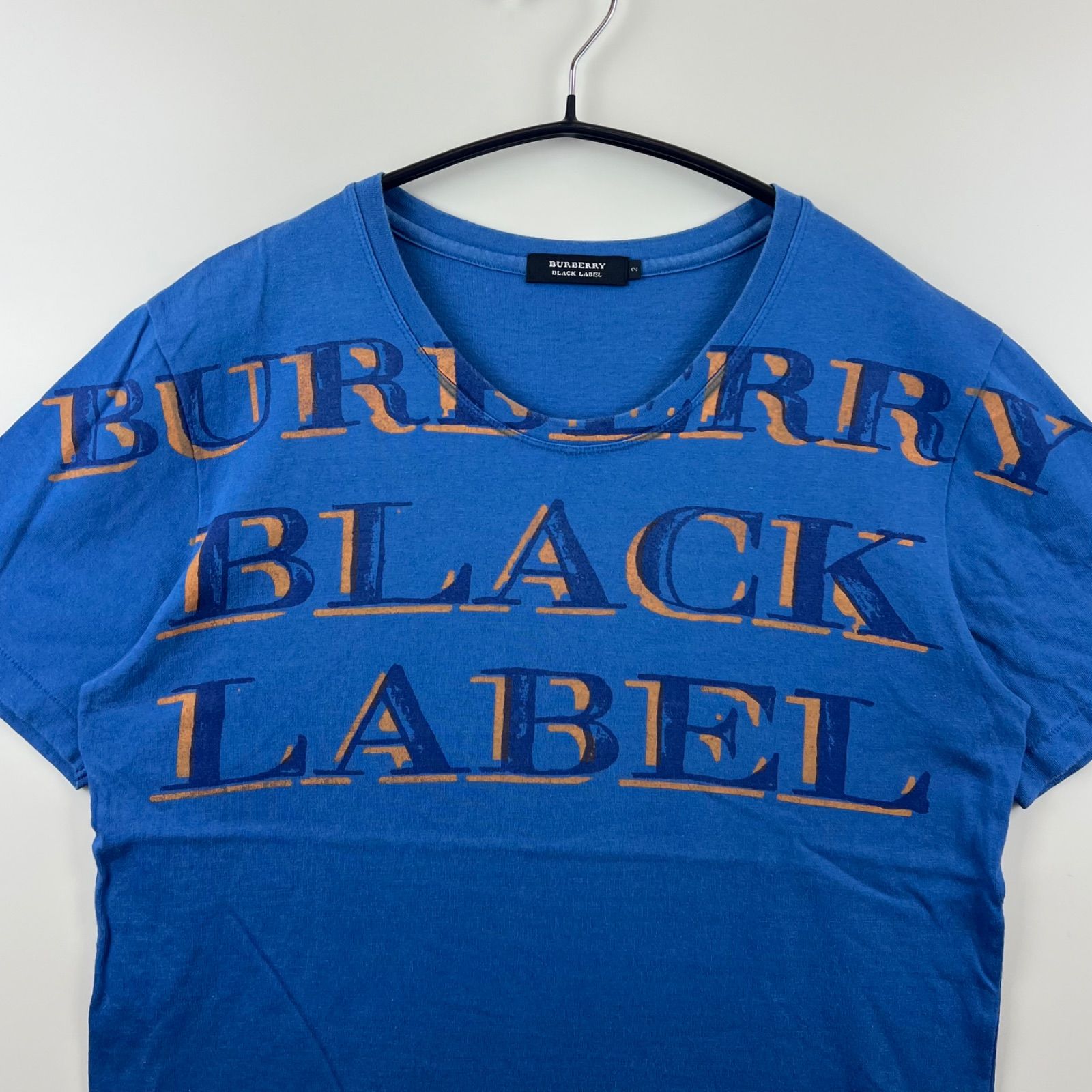 【大注目】 logo big y2k LABEL BLACK BURBERRY tee バーバリーブラック 2 ジャケット・アウター