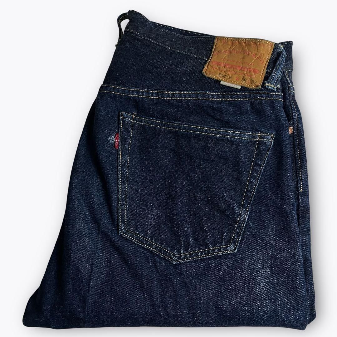 W38 ビッグサイズ】WAREHOUSE 800XX デニムパンツ 濃紺 2000000019673