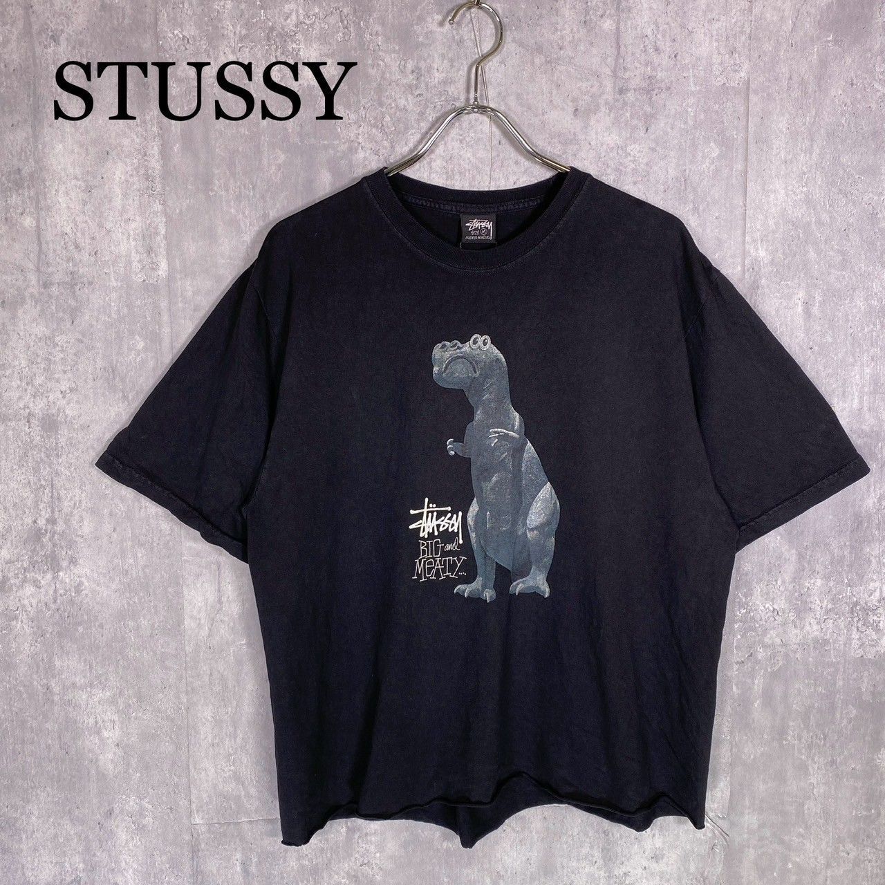STUSSY ステューシー M T-REXプリントTシャツ