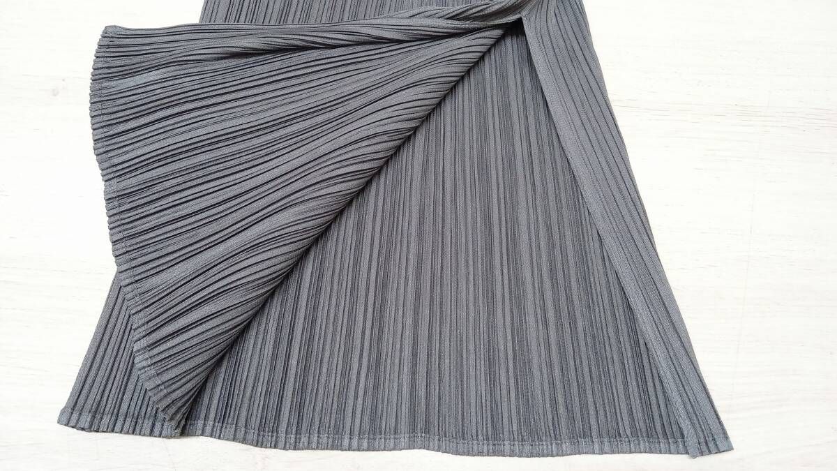 PLEATS PLEASE プリーツプリーズ ワンピース グレー イッセイミヤケ
