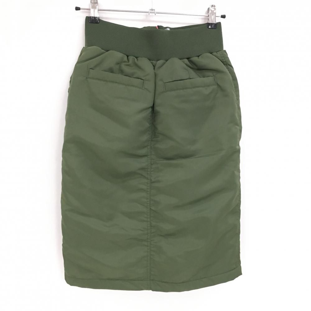 エヌビービーウィークエンド 中綿スカート カーキ フロントジップ レディース 1 ゴルフウェア NBB WEEKEND
