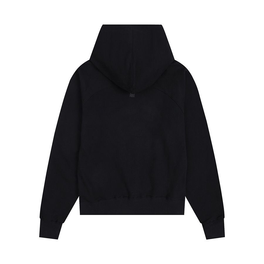 アミパリス ブラックパーカー Ami De Coeur ジップパーカー ブラック | AMI PARIS