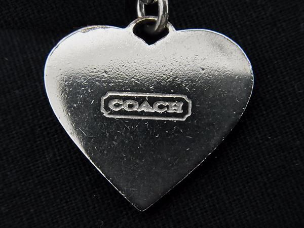 COACH コーチ ラインストーン ハート キーホルダー キーリング